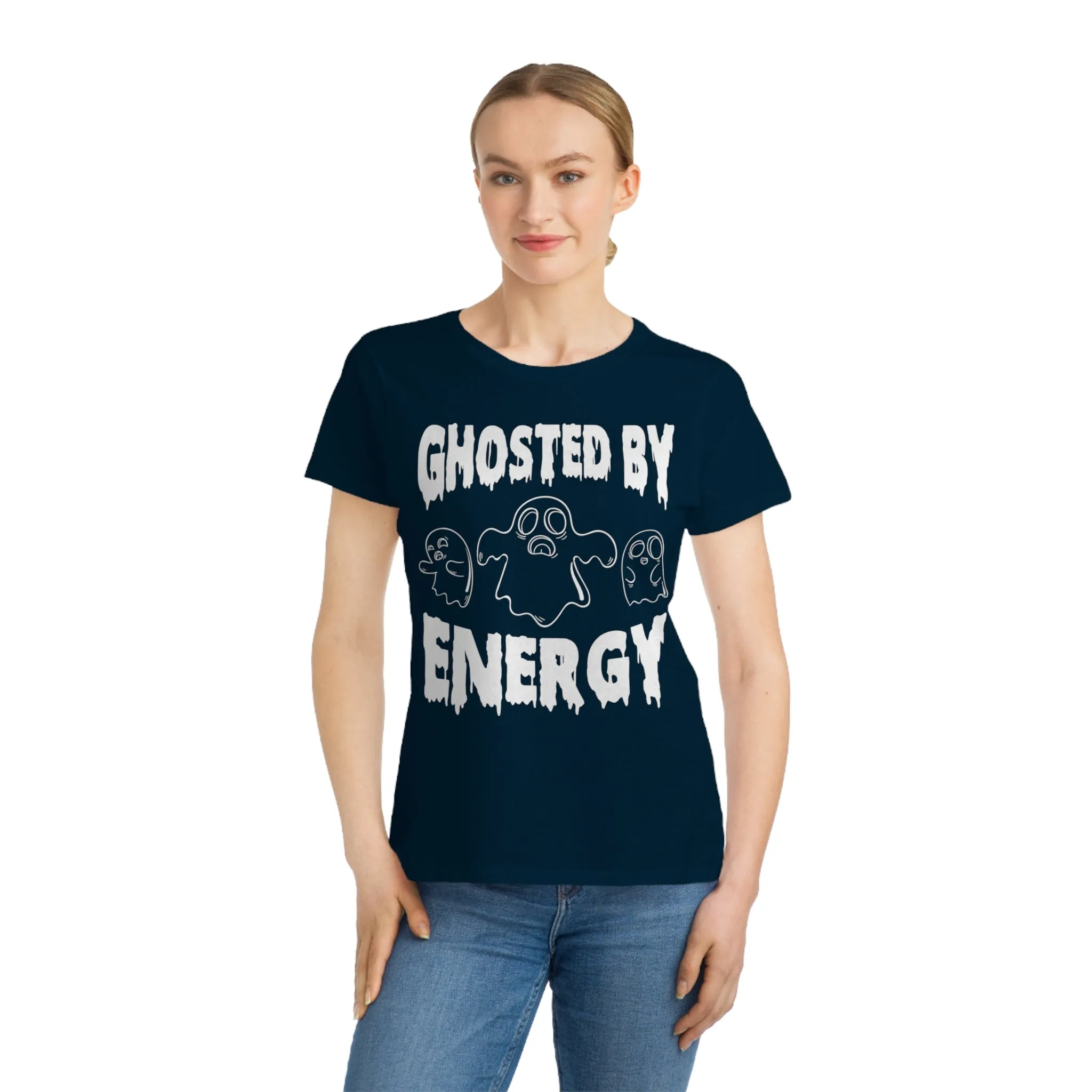 Ghosted by Energy with Spooky Ghosts, Organic Women's Classic T-Shirt, Printed