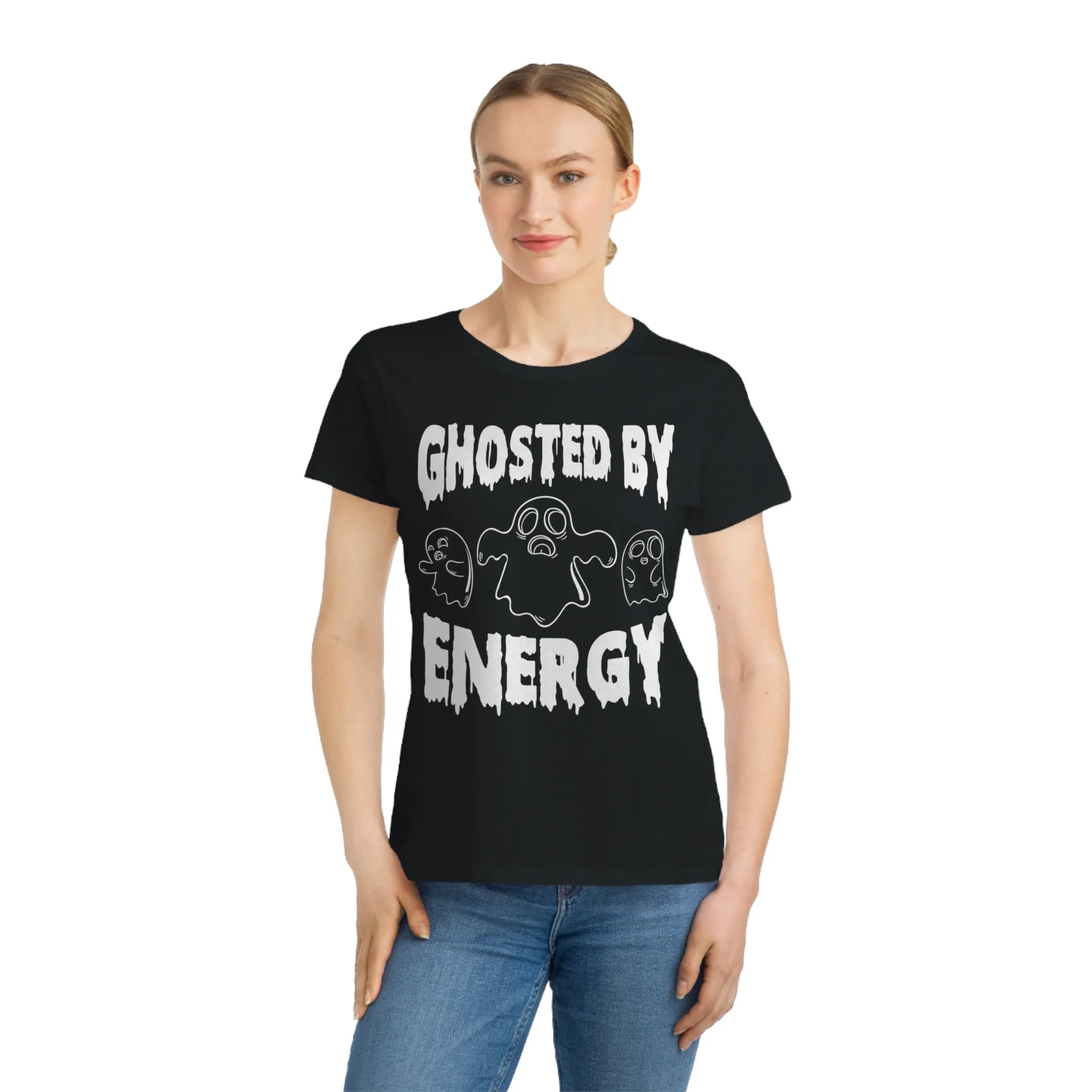 Ghosted by Energy with Spooky Ghosts, Organic Women's Classic T-Shirt, Printed