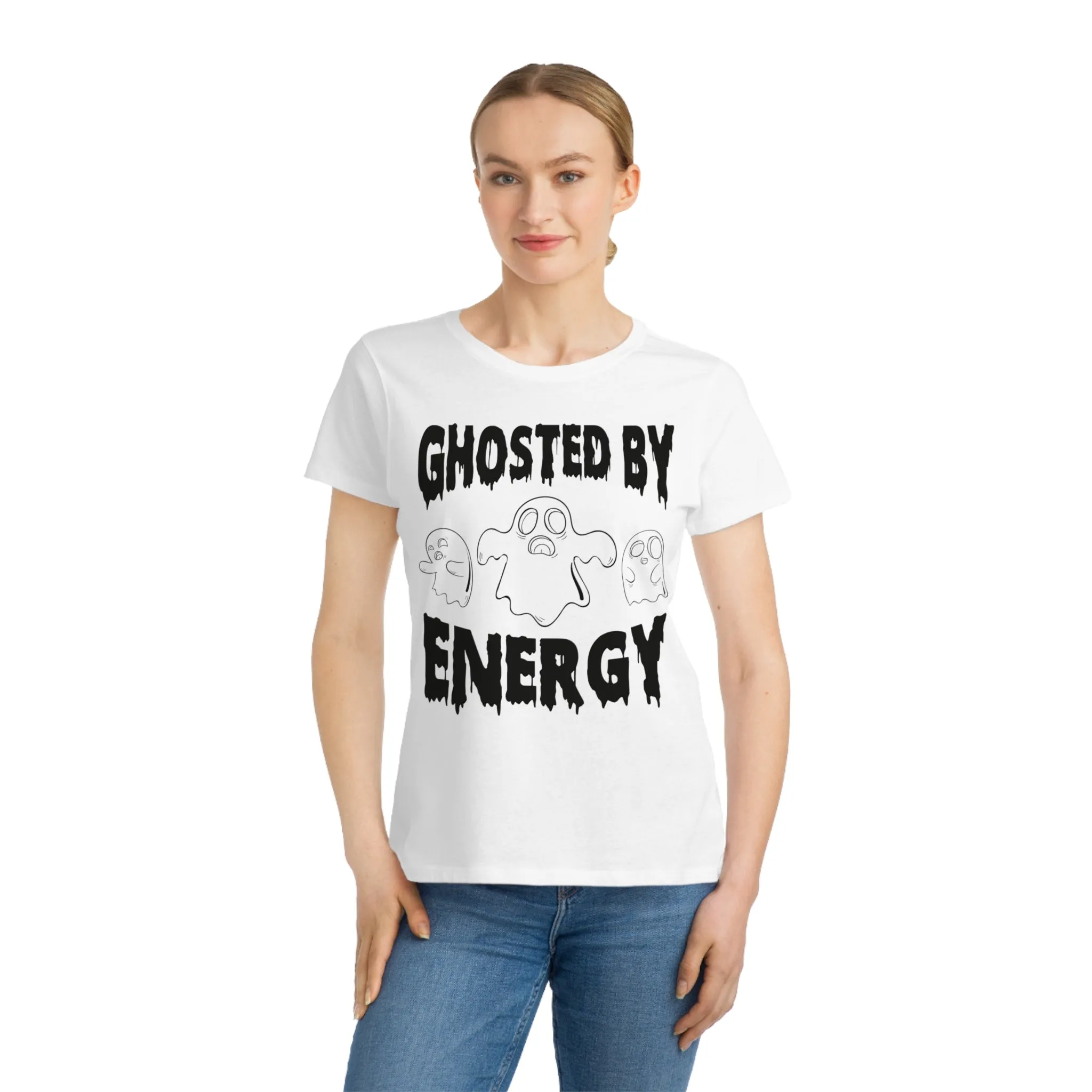 Ghosted by Energy with Spooky Ghosts, Organic Women's Classic T-Shirt, Printed