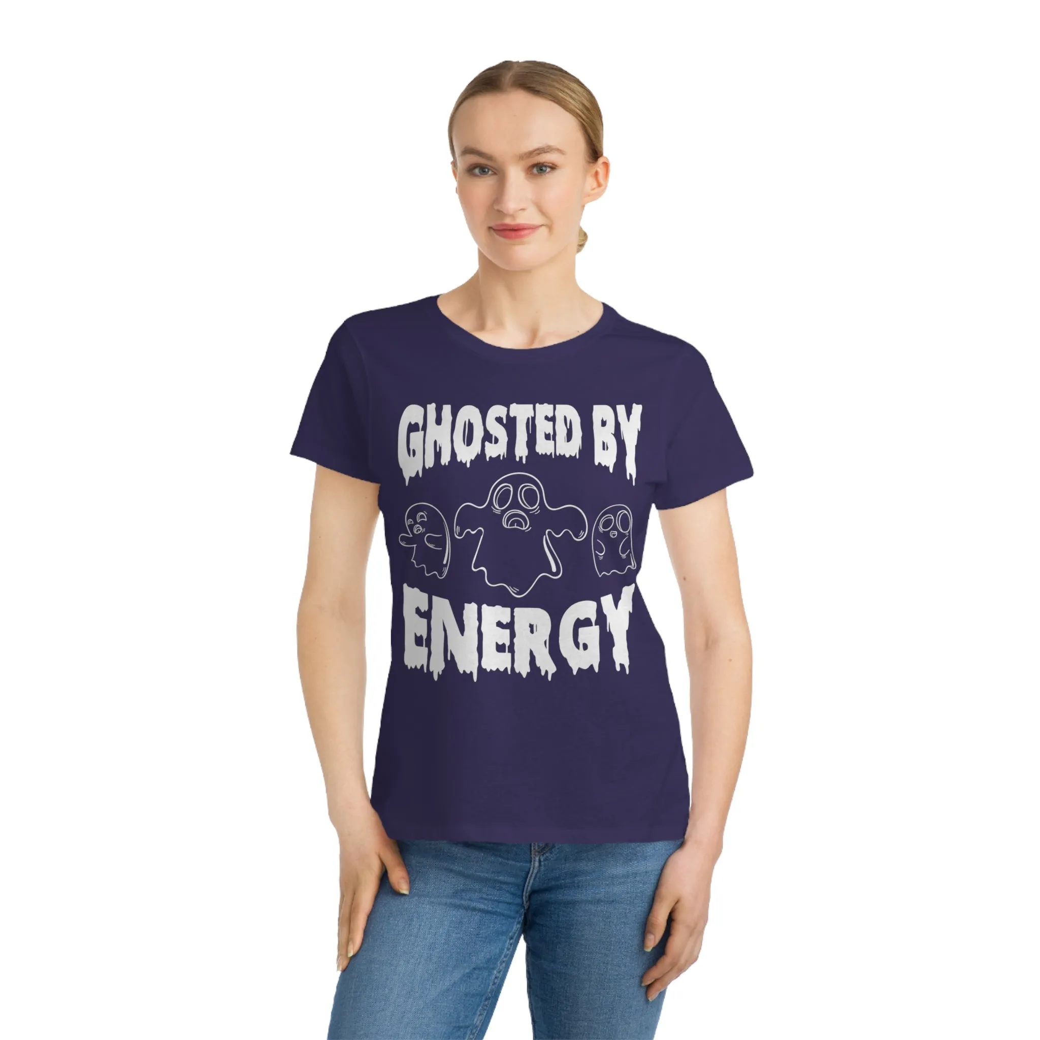 Ghosted by Energy with Spooky Ghosts, Organic Women's Classic T-Shirt, Printed