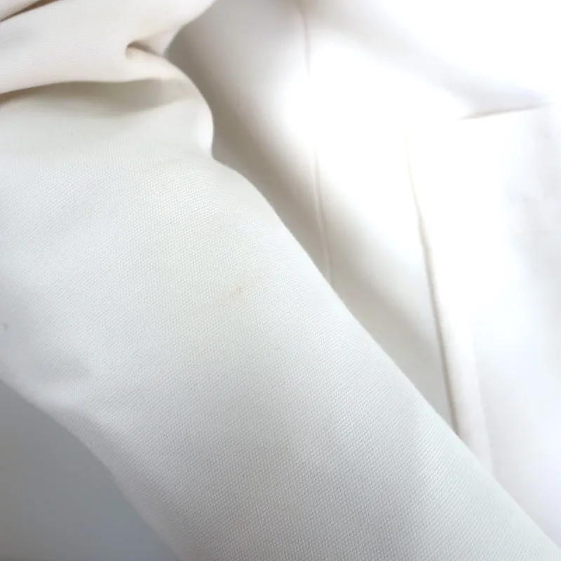 Gucci Blazer Cream Cotton-Blend Size 42 Two-Button Jacket