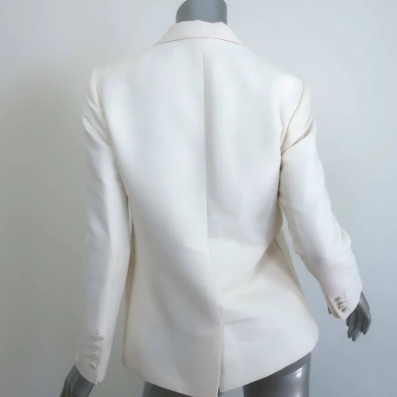 Gucci Blazer Cream Cotton-Blend Size 42 Two-Button Jacket