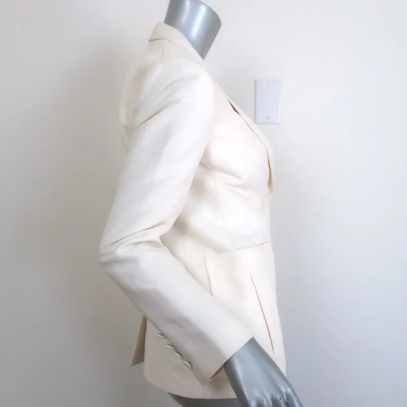 Gucci Blazer Cream Cotton-Blend Size 42 Two-Button Jacket