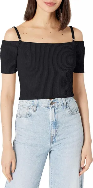 Guess Women's Short Sleeve France Top W2YP11KB7E2
