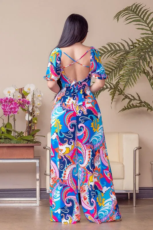 Heart Shape Blouse Print Pants