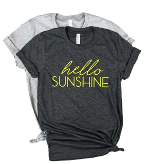 Hello Sunshine Shirt | Vacation Shirt | Unisex Crew