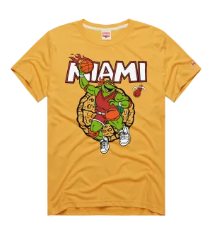 Homage Miami HEAT Yellow TMNT Tee
