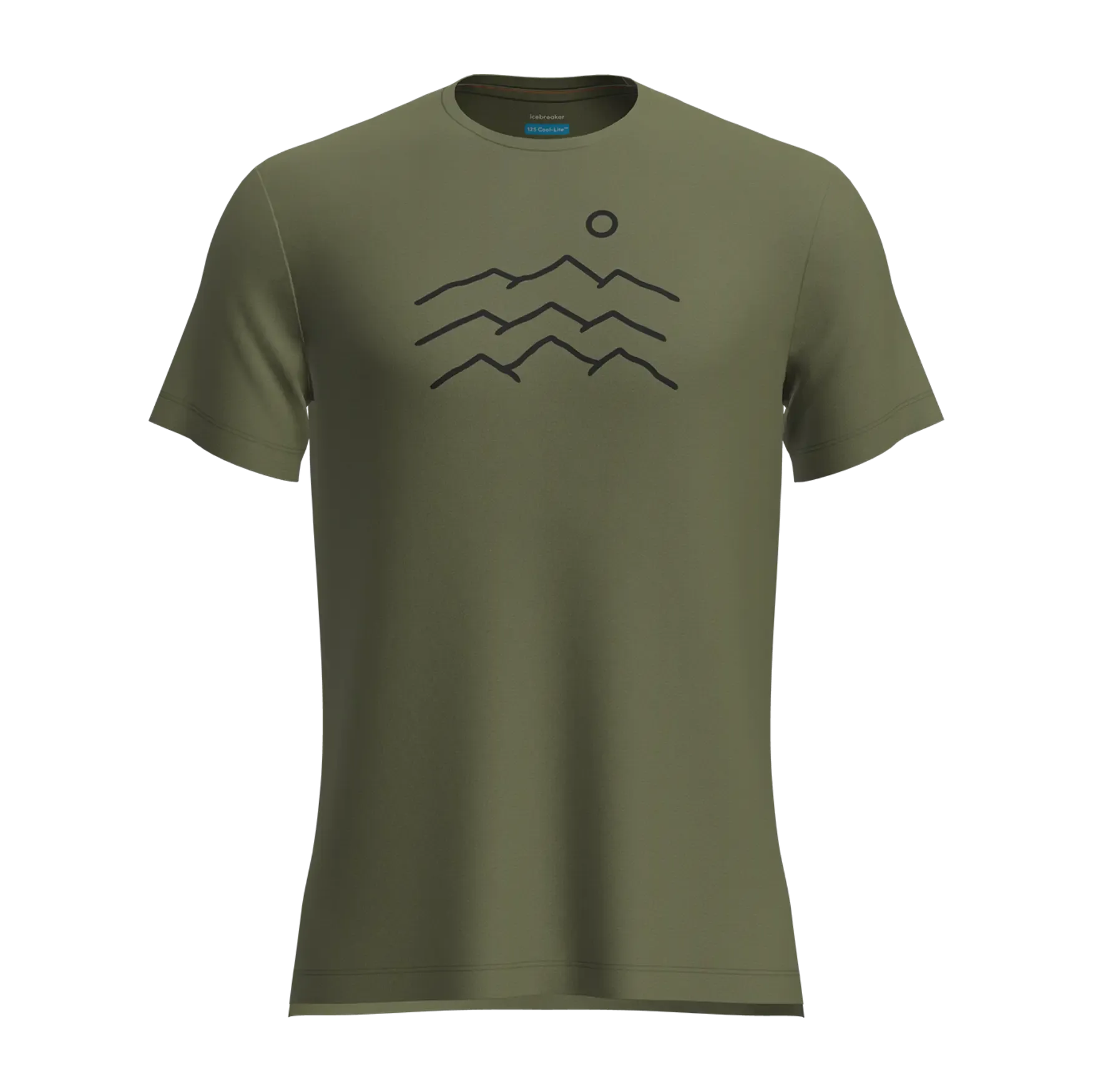 Icebreaker 125 Cool-Lite Sphere Across the Peaks Short Sleeve Mens T-Shirt