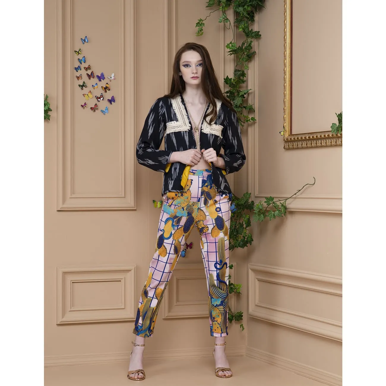Ikat Boho Black Jacket