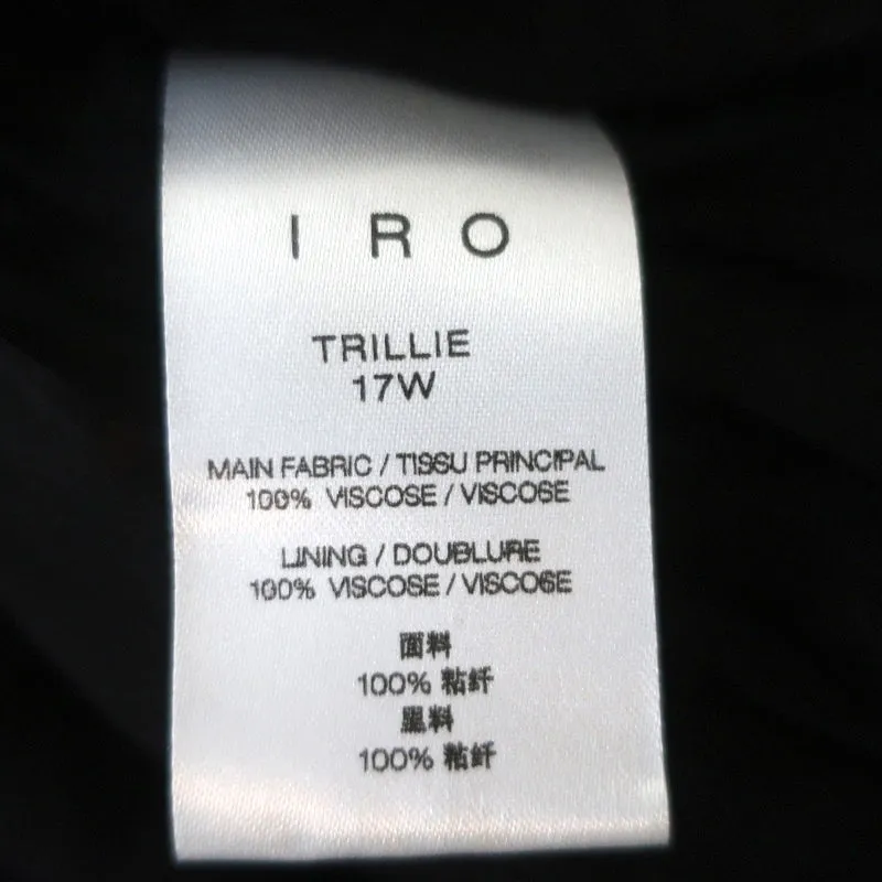 IRO Tiered Mini Dress Trillie Printed Chiffon Size 34 Long Sleeve