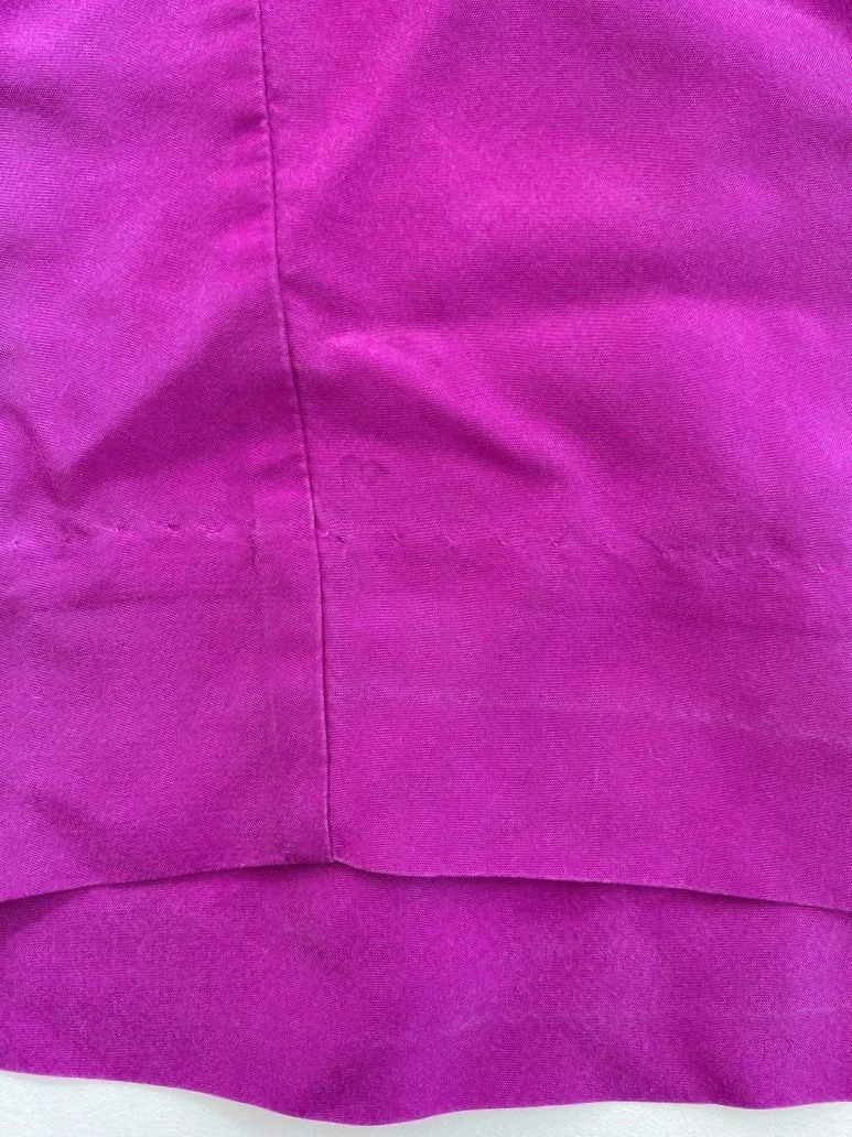 Isabel Marant Blouse Livia Fuchsia Beaded & Embroidered Silk Top Size 36