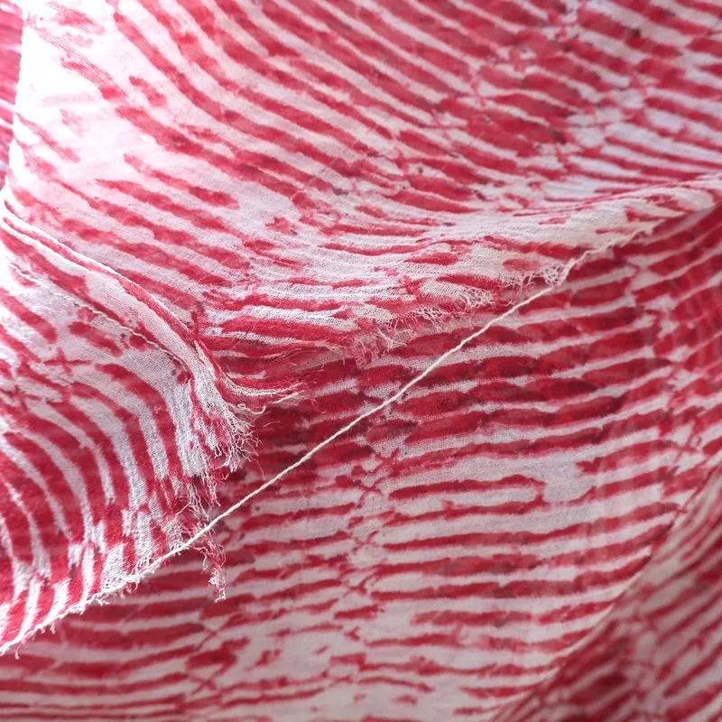 Isabel Marant Etoile Blouse Zinya Red Printed Chiffon Size 38 Long Sleeve Top