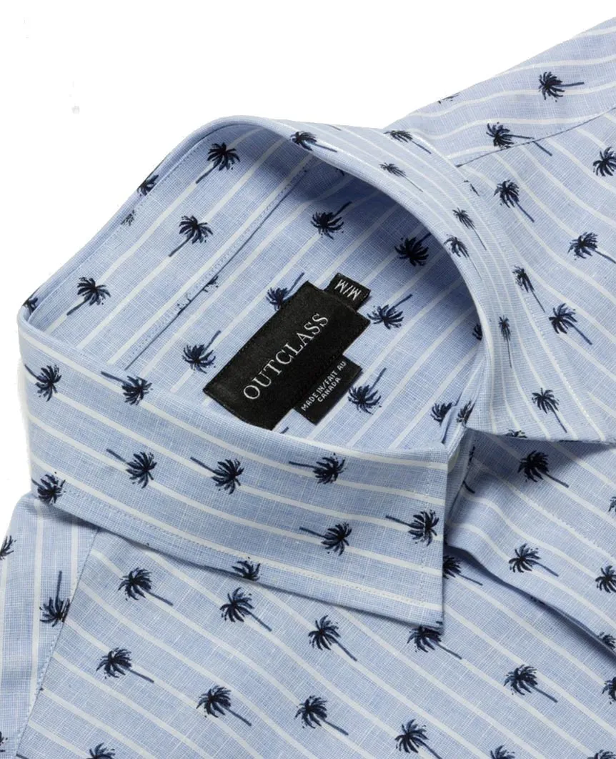 Ivy Palm Tree Dress Shirt