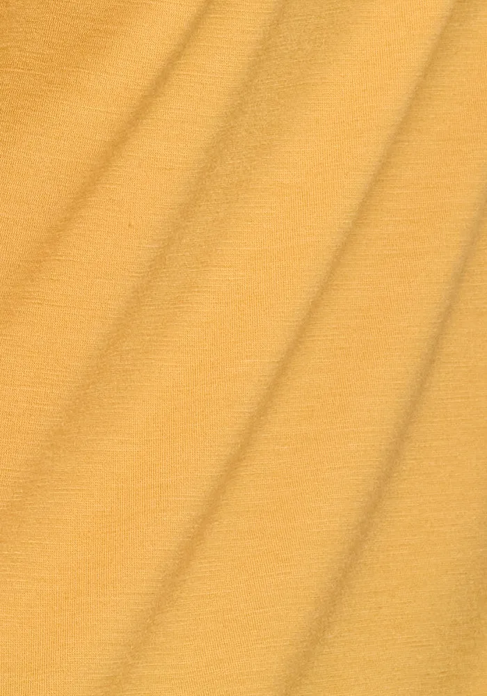 Jenny 3/4 Sleeve Crew Neck - Marigold