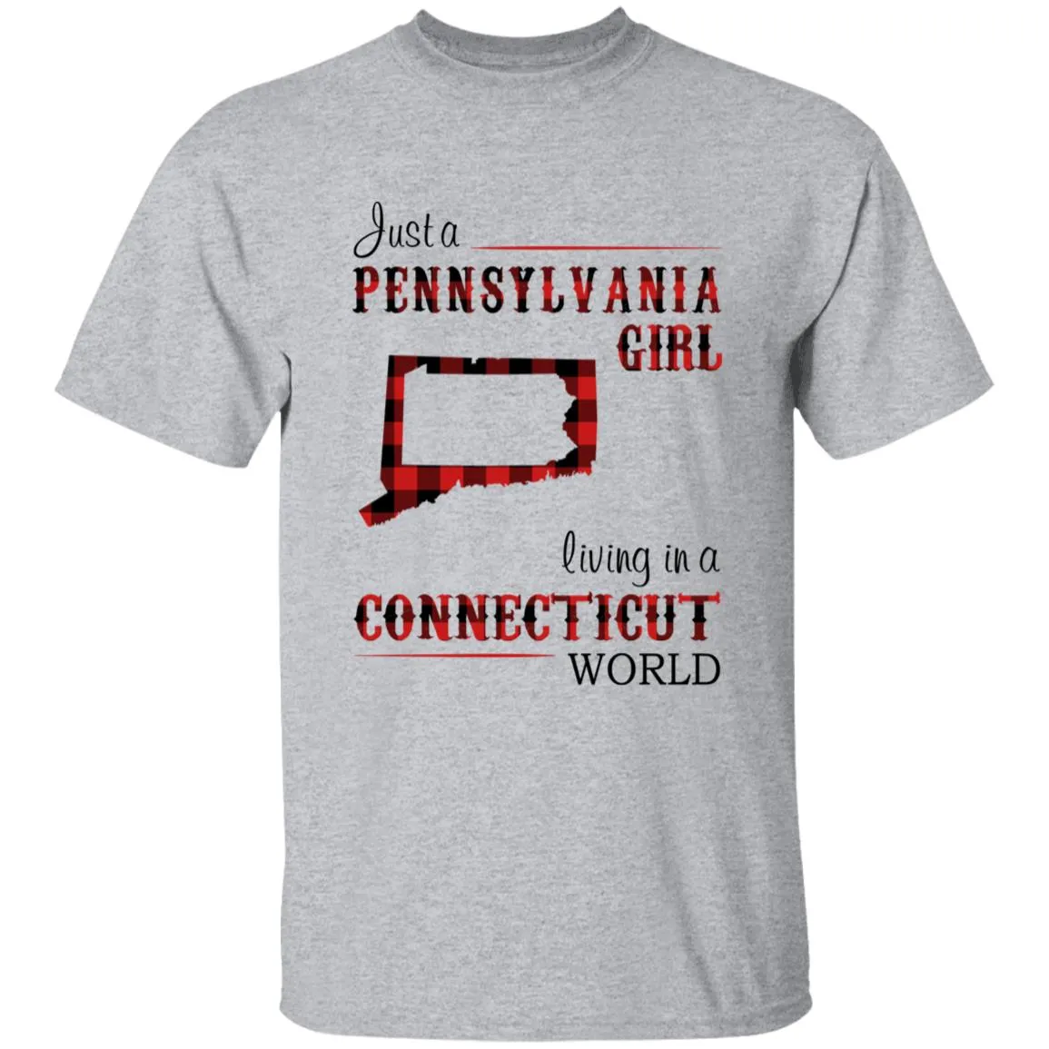 Just A Pennsylvania Girl Living In A Connecticut World T-shirt