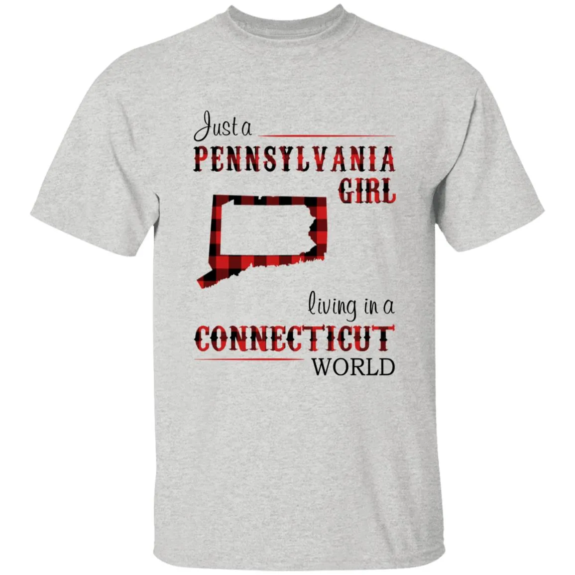 Just A Pennsylvania Girl Living In A Connecticut World T-shirt