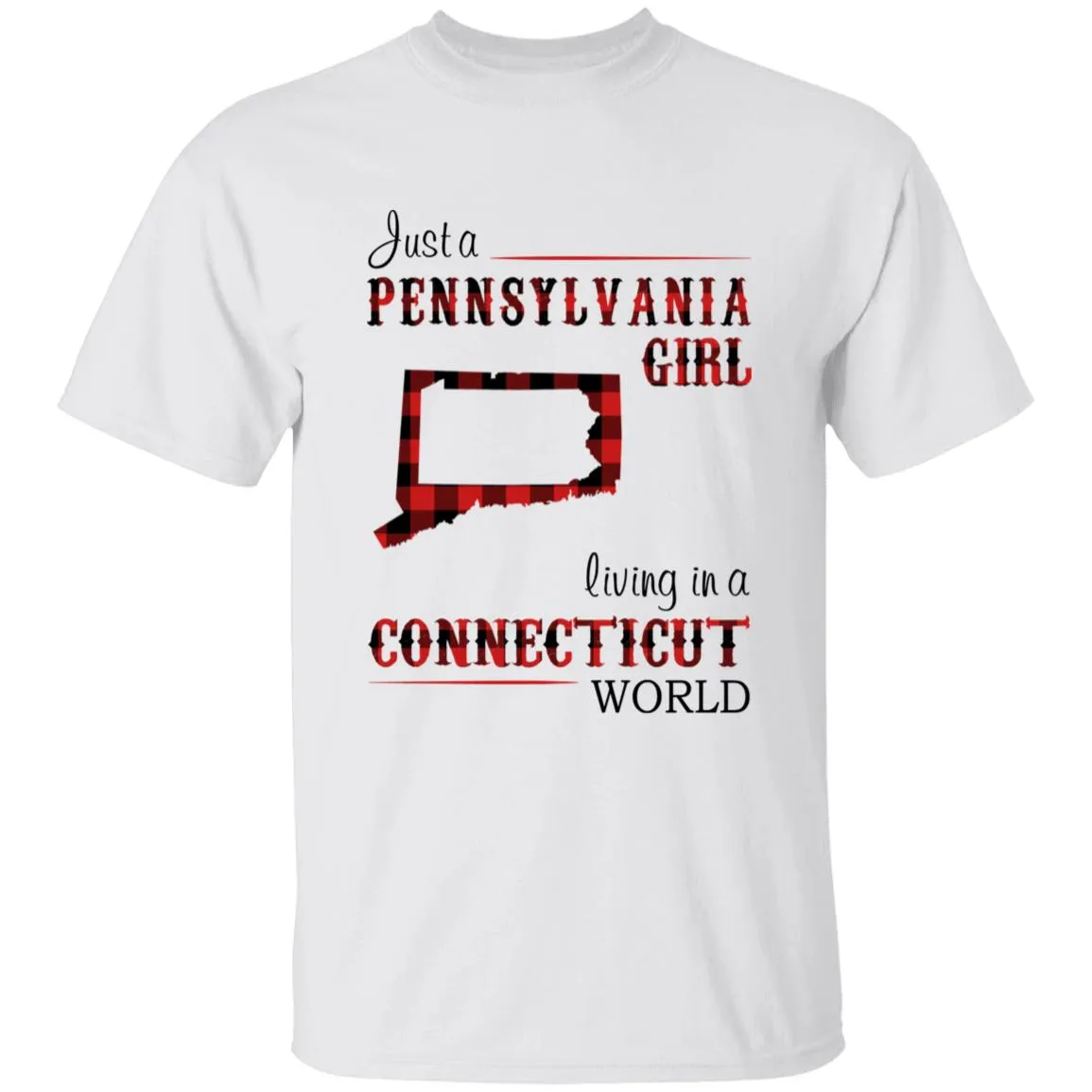 Just A Pennsylvania Girl Living In A Connecticut World T-shirt