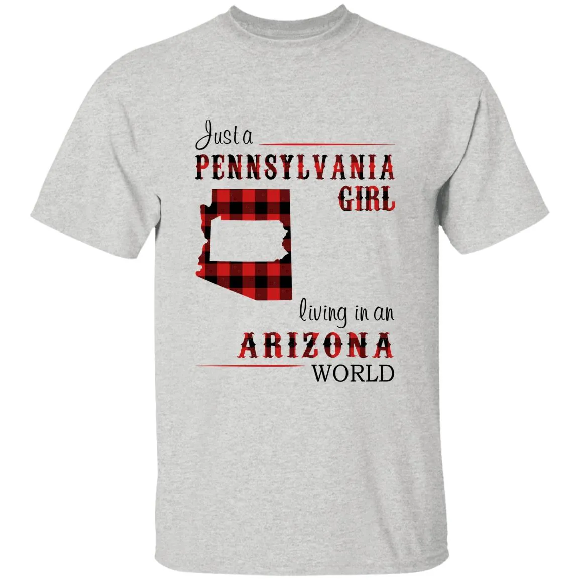 Just A Pennsylvania Girl Living In An Arizona World T-shirt