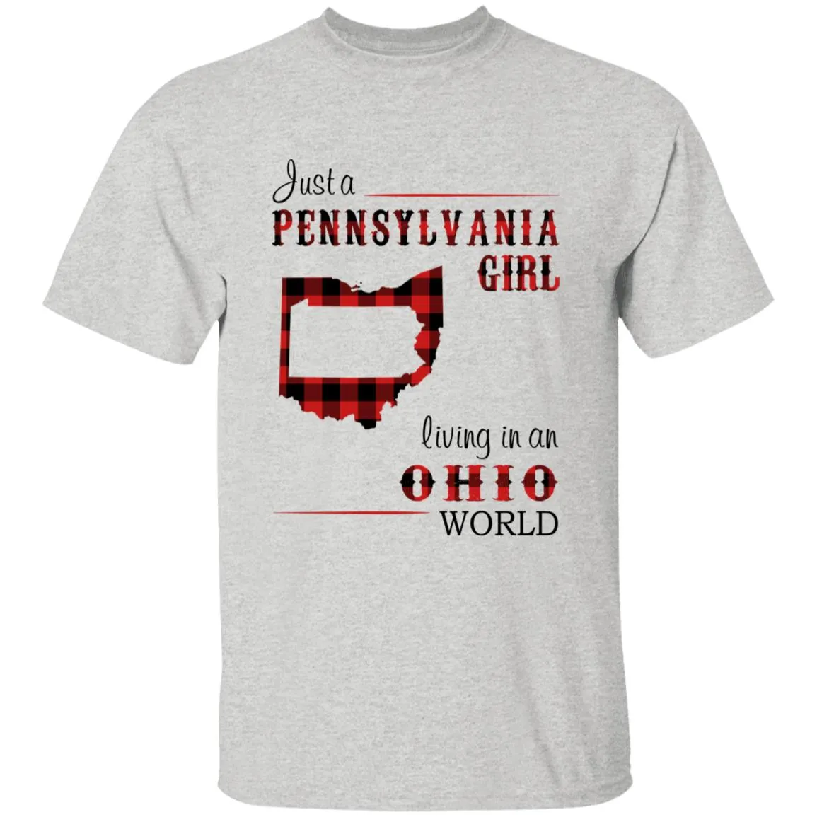 Just A Pennsylvania Girl Living In An Ohio World T-shirt