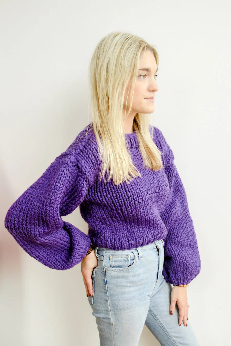 Kayla Sweater in Berry