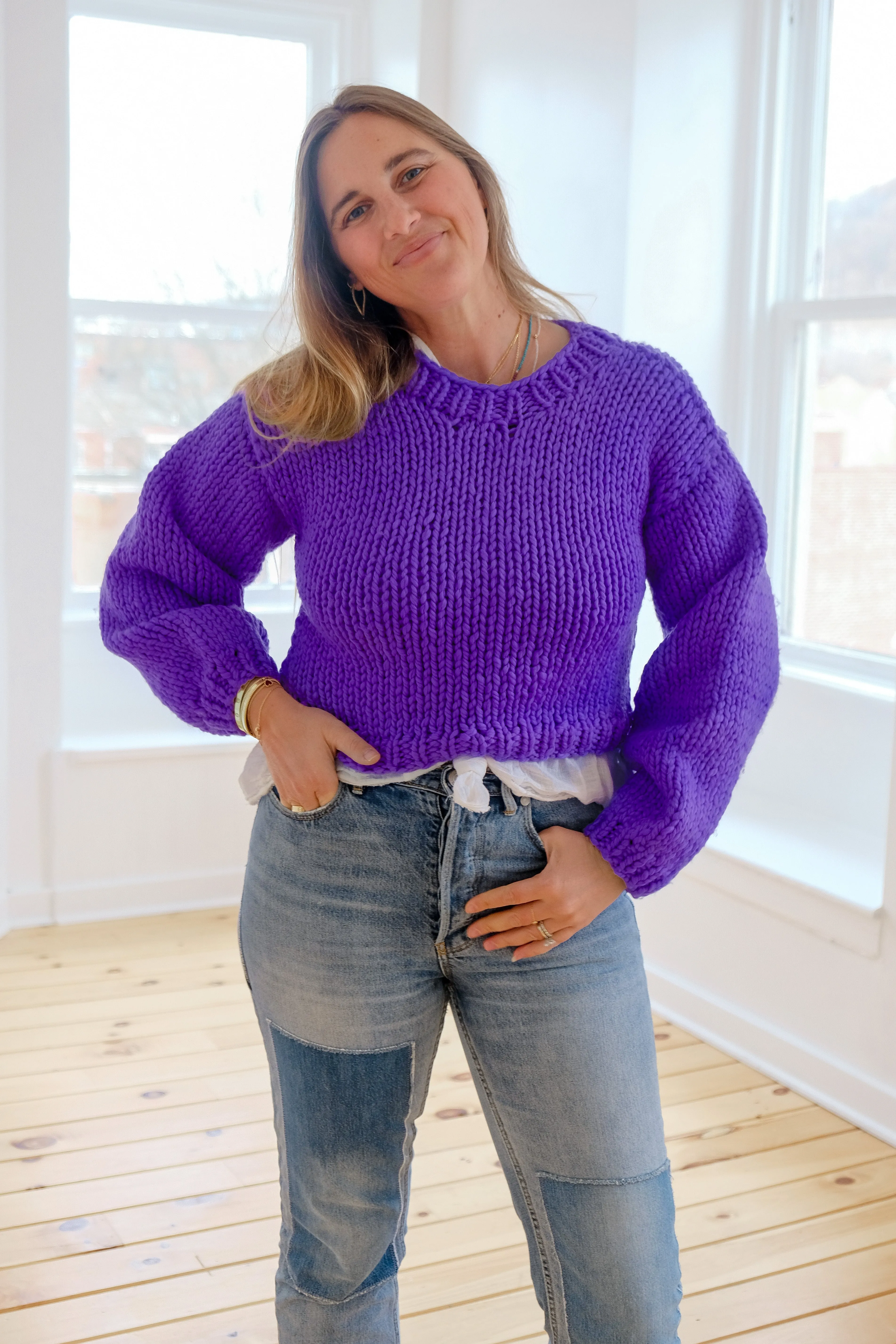 Kayla Sweater in Berry