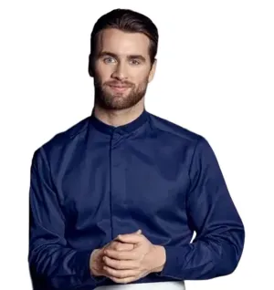 Kentaur 25241 Tencel Blue Chef Shirt