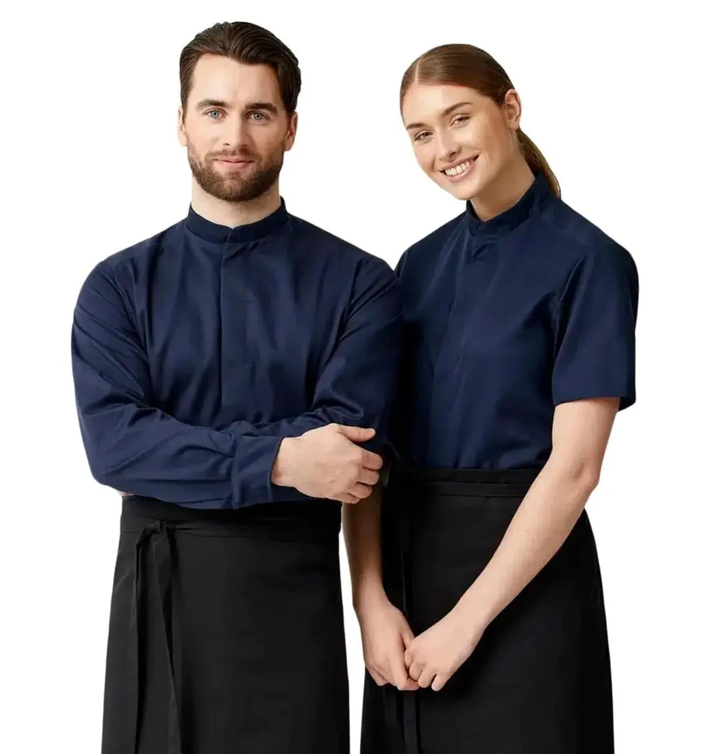 Kentaur 25242 Tencel Chef Jacket/Service Sailor Blue Shirt