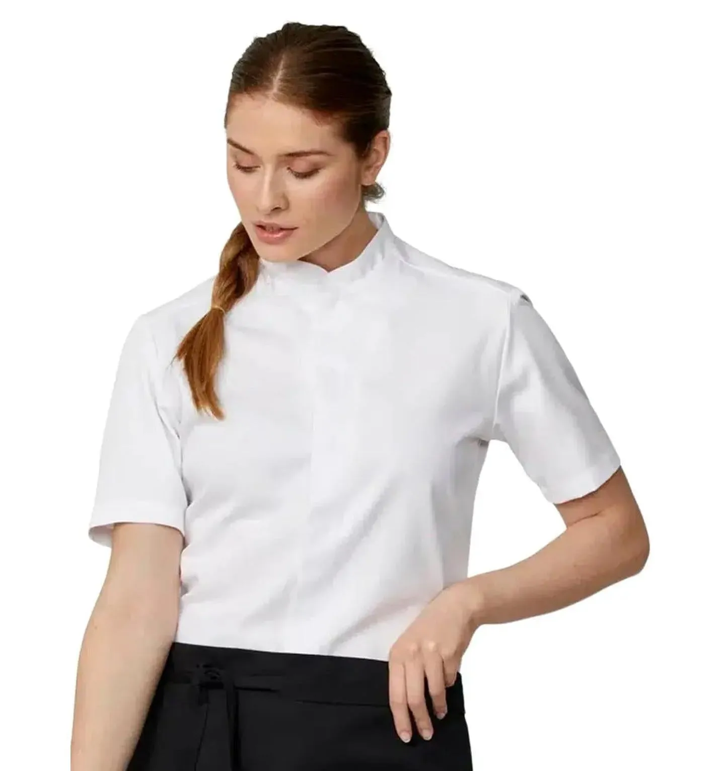 Kentaur 25242 Tencel White Chef Shirt