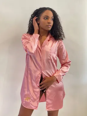 KPS Satin Boyfriend Sleepshirt