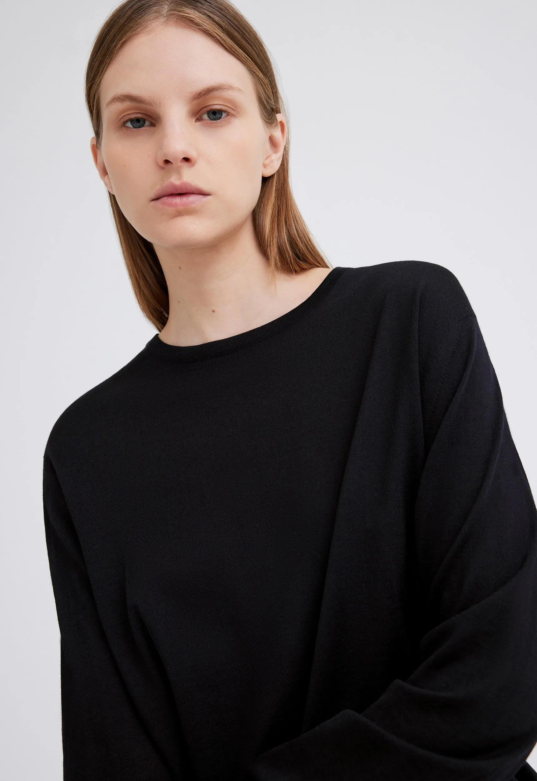 Layton Merino Wool Sweater - Black