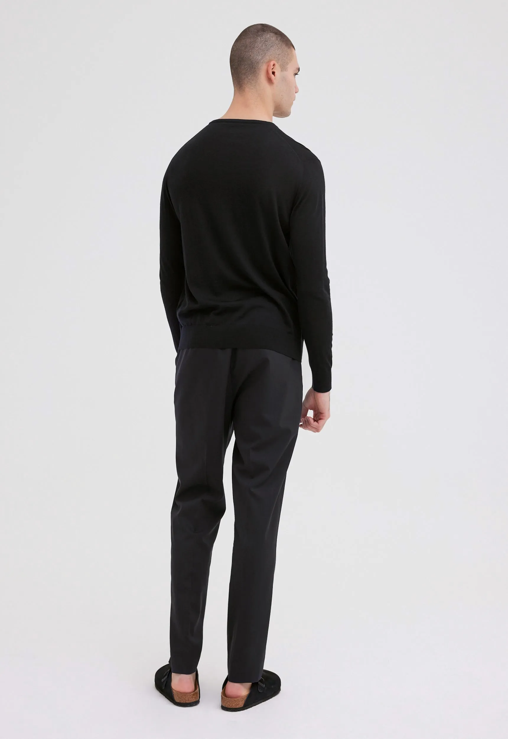 Layton Merino Wool Sweater - Black