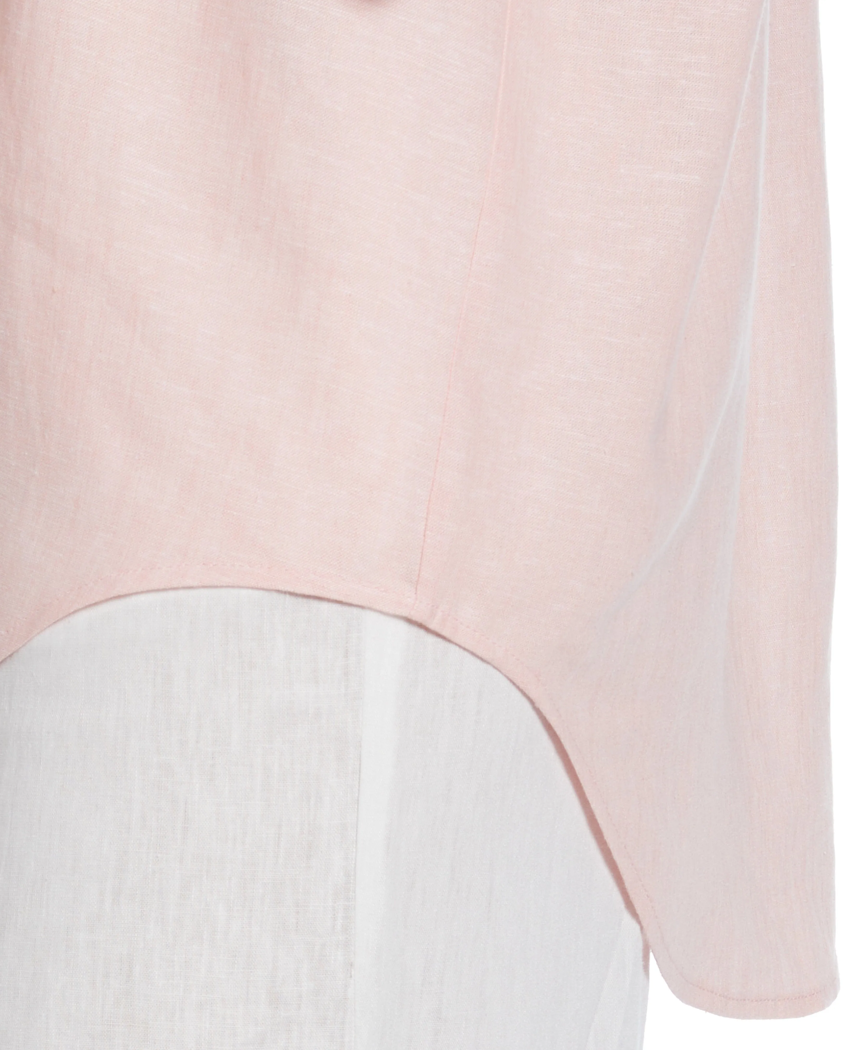 Linen Blend Cross-Dyed Popover Shirt