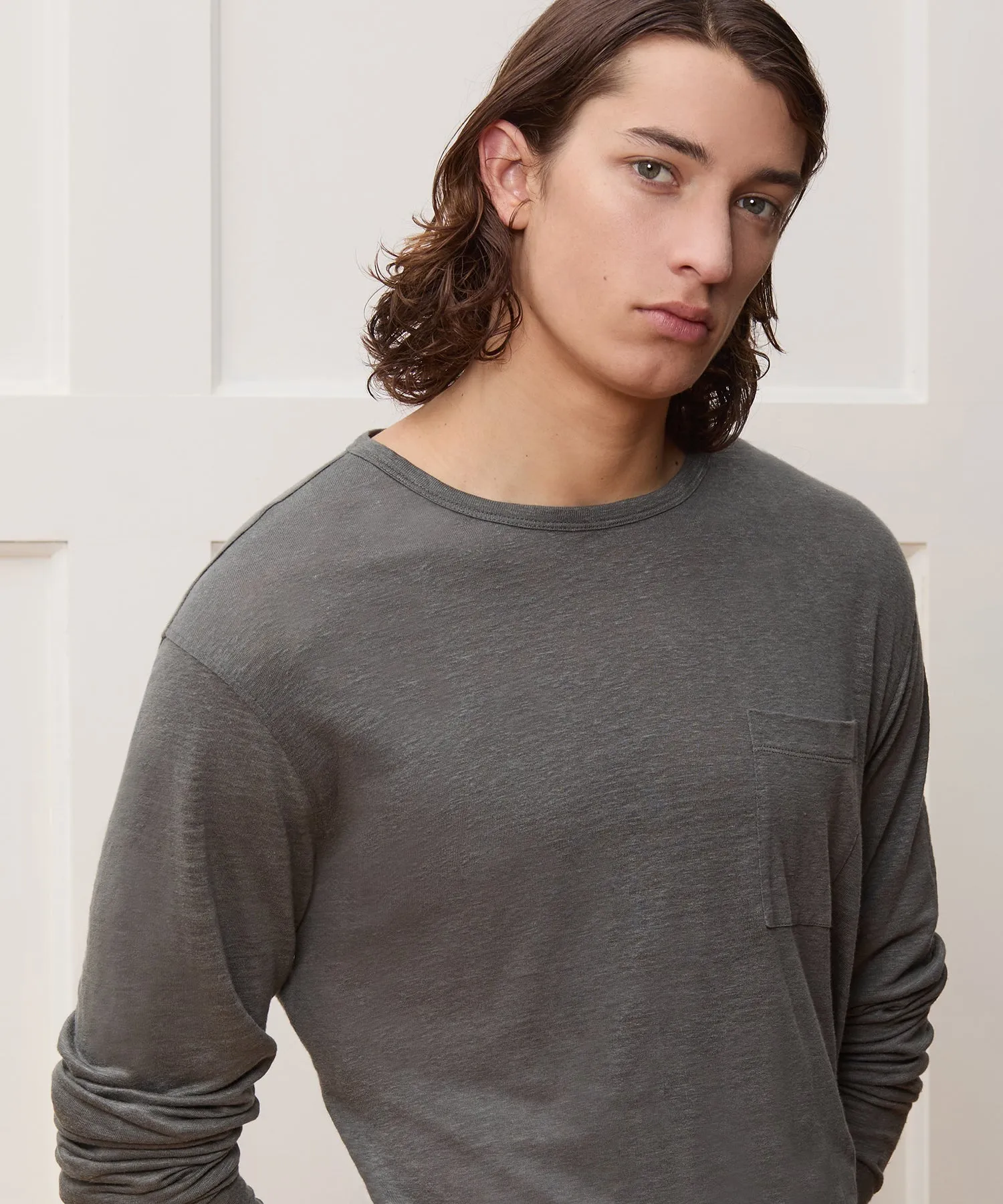 Linen Jersey Pocket Tee