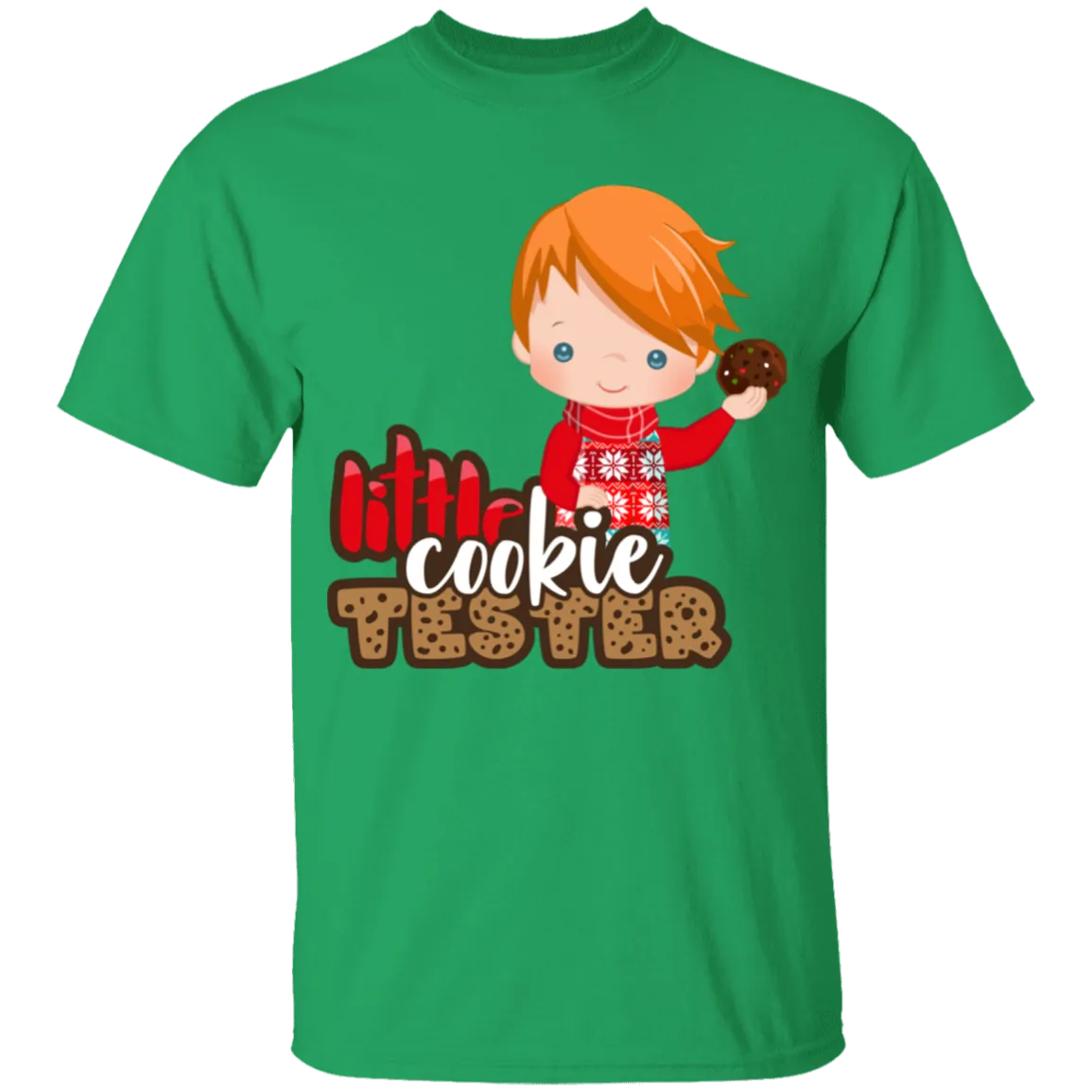 Little Cookie Tester Red Hair Boy 100% Cotton T-Shirt