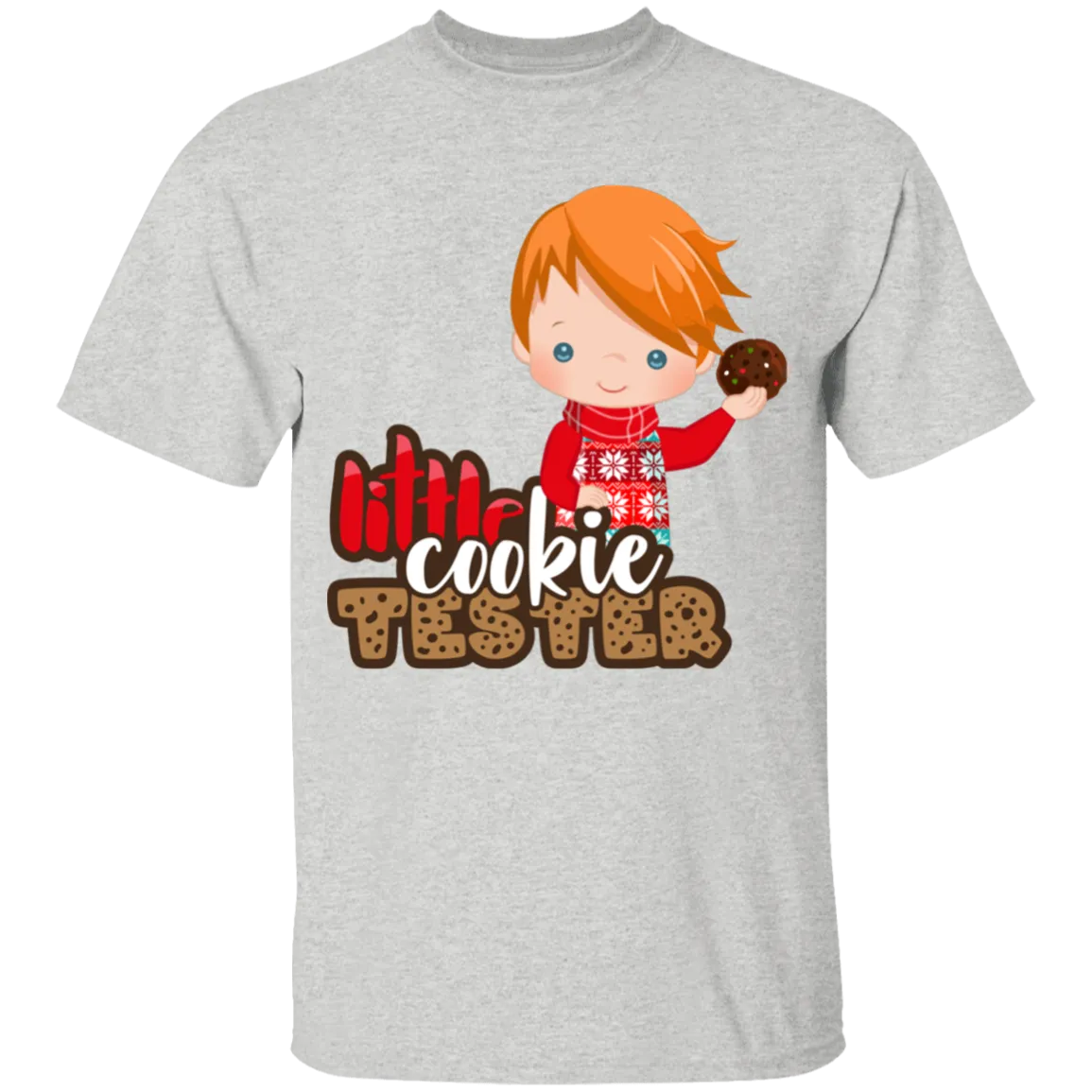 Little Cookie Tester Red Hair Boy 100% Cotton T-Shirt
