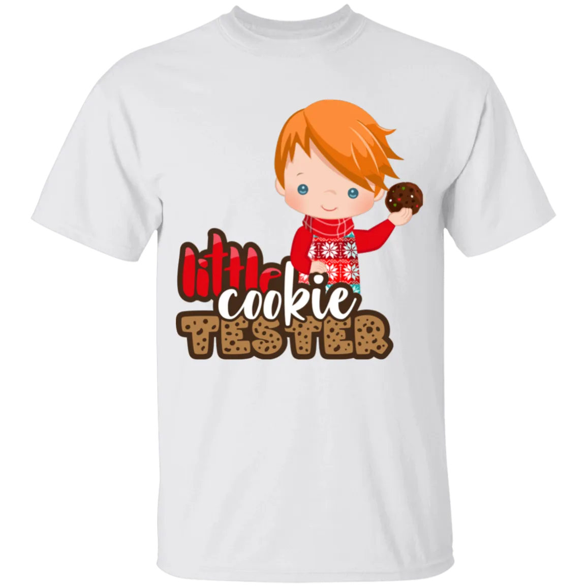 Little Cookie Tester Red Hair Boy 100% Cotton T-Shirt