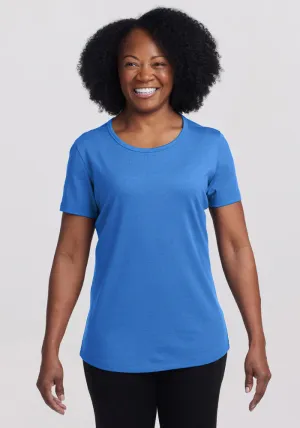 Liza Crew Neck Tee - Blue Gelato