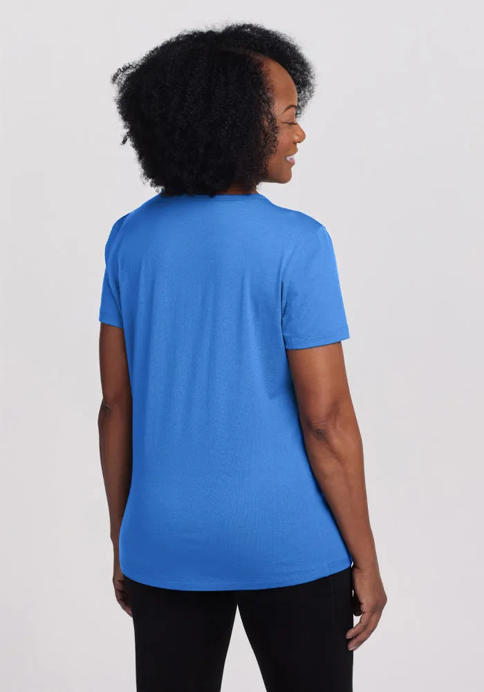 Liza Crew Neck Tee - Blue Gelato