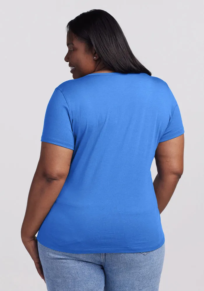 Liza Crew Neck Tee - Blue Gelato