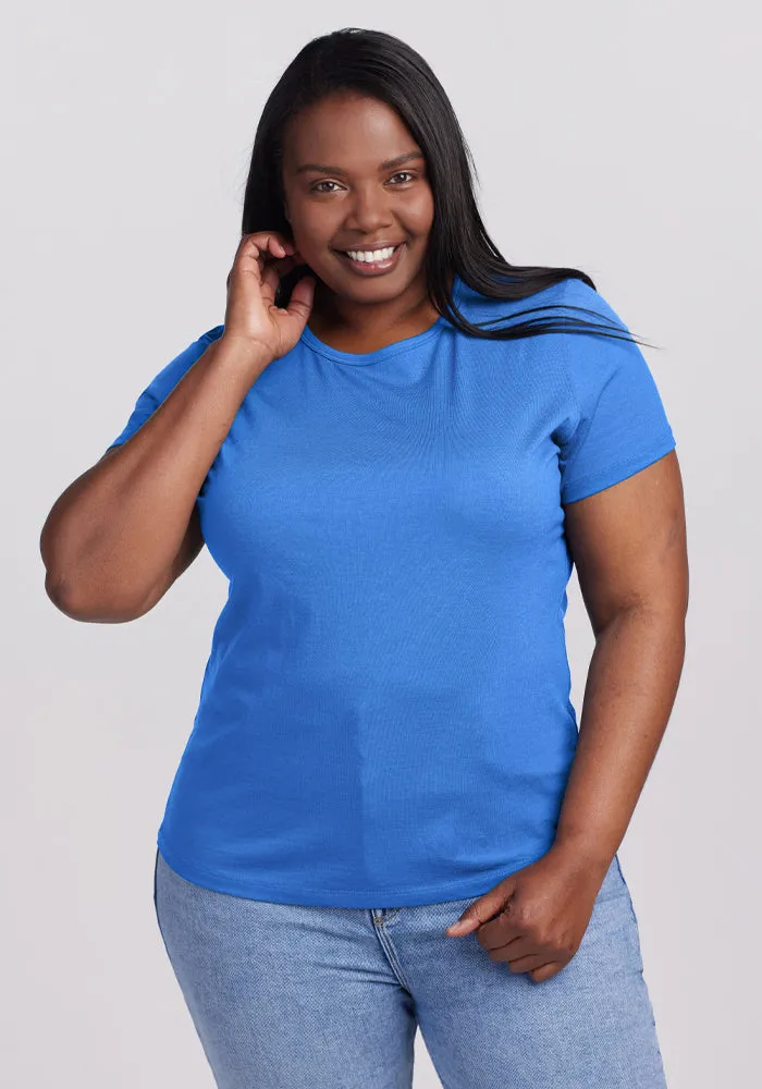 Liza Crew Neck Tee - Blue Gelato