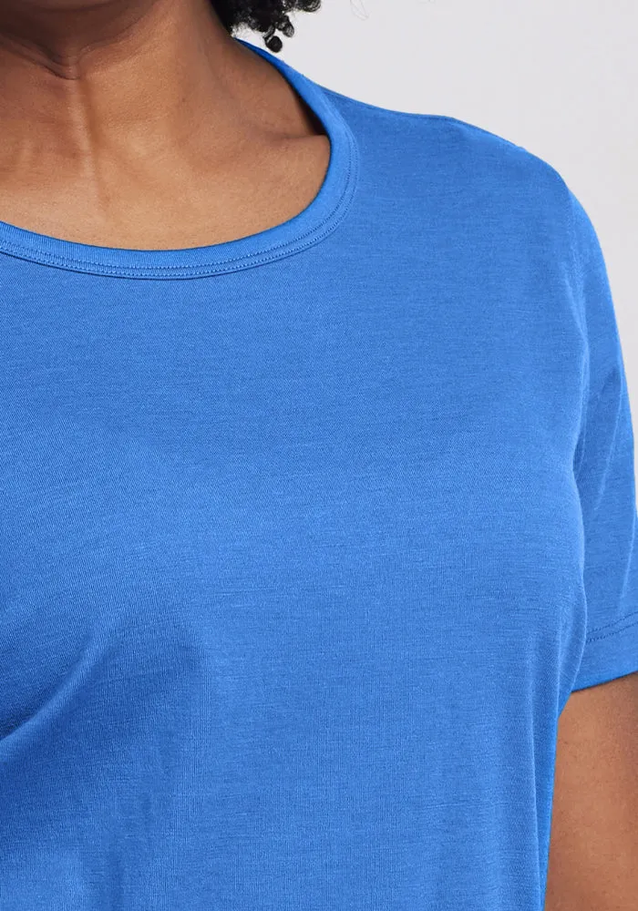 Liza Crew Neck Tee - Blue Gelato