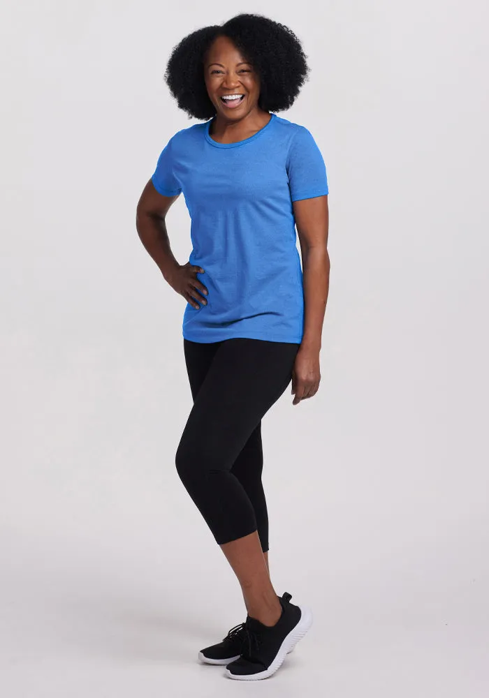 Liza Crew Neck Tee - Blue Gelato