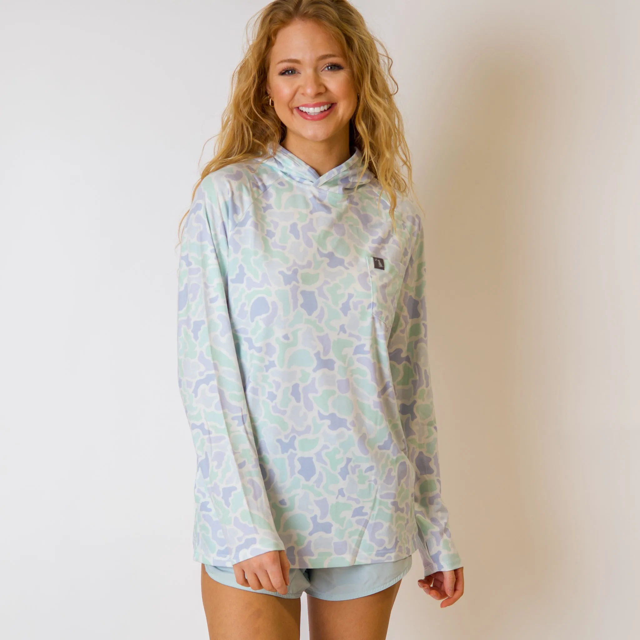 Local Girl Heather Blend Hoodie in Mint