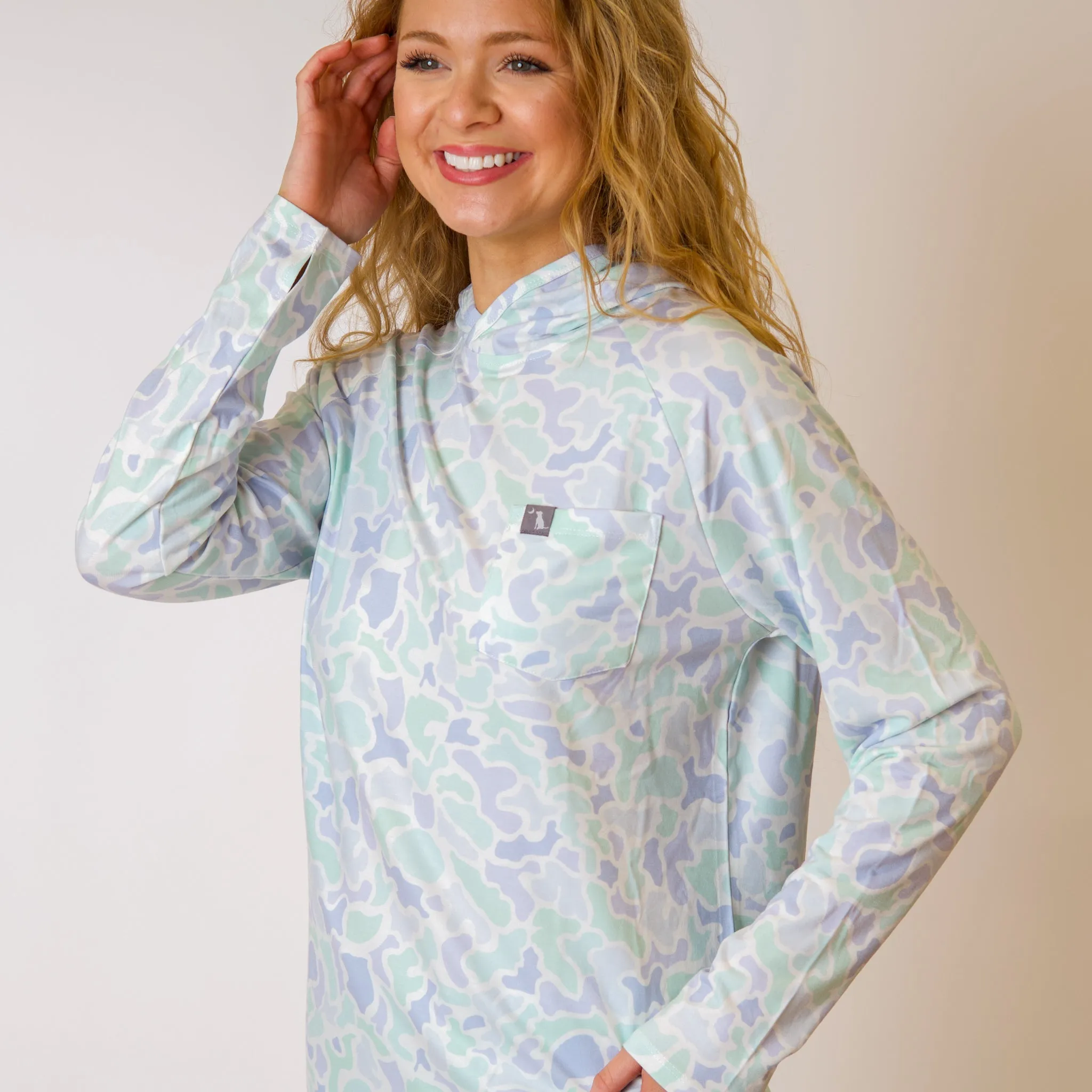 Local Girl Heather Blend Hoodie in Mint