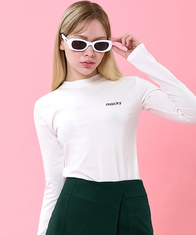 MACKY Golf: Basic Spring Inner T-Shirt - White