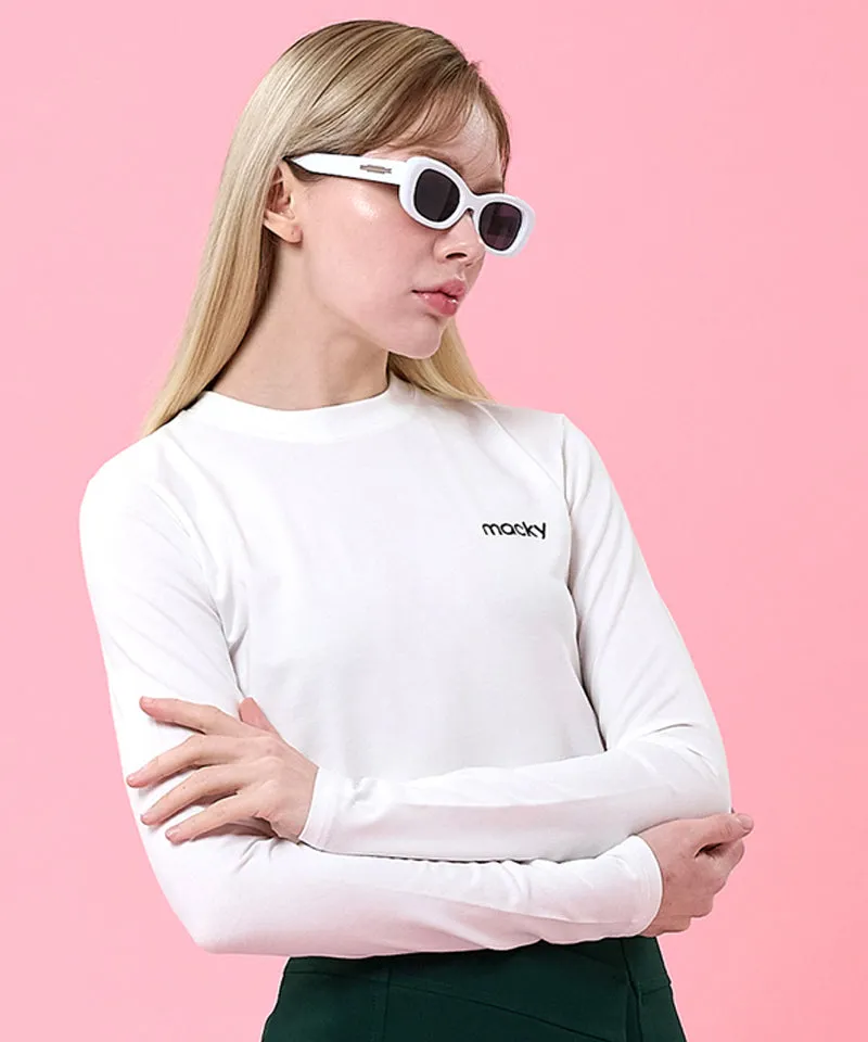 MACKY Golf: Basic Spring Inner T-Shirt - White