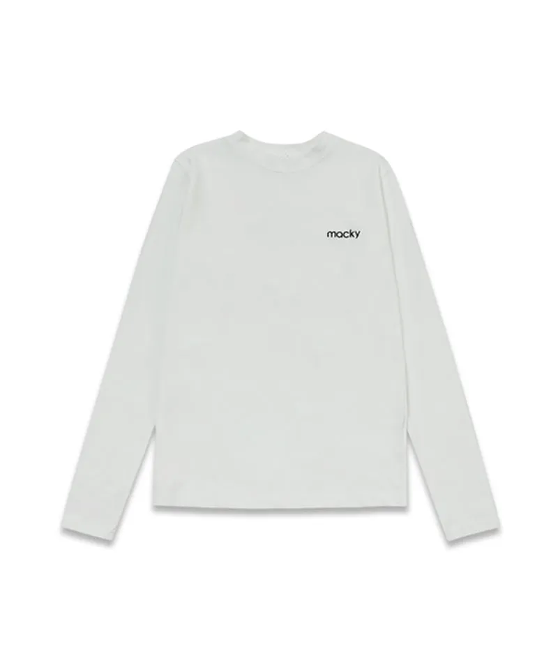 MACKY Golf: Basic Spring Inner T-Shirt - White