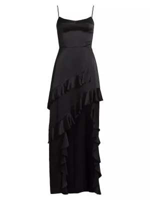 Magnolia Silk Maxi (Black)