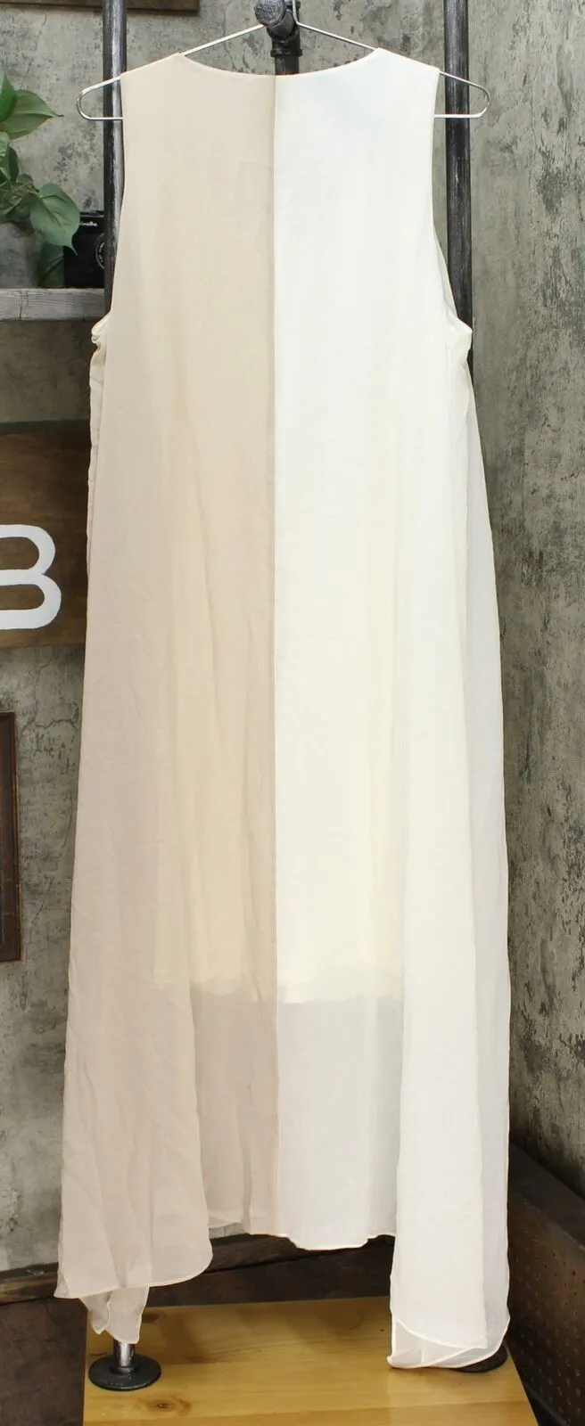 MarlaWynne WynneLayers Women's Sleeveless Colorblocked Maxi Dress Cloud/ Sand XL