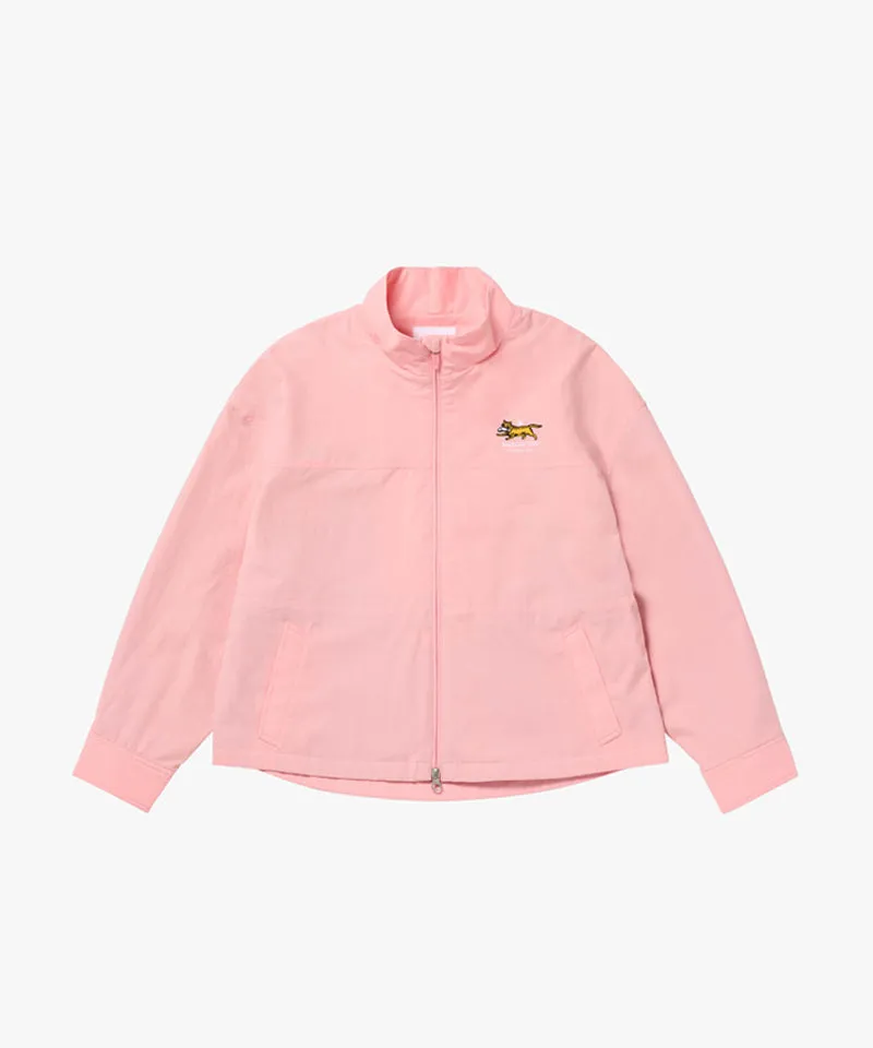 MCC Women's Woven Mesh LS Zip-Up  - Light Pink